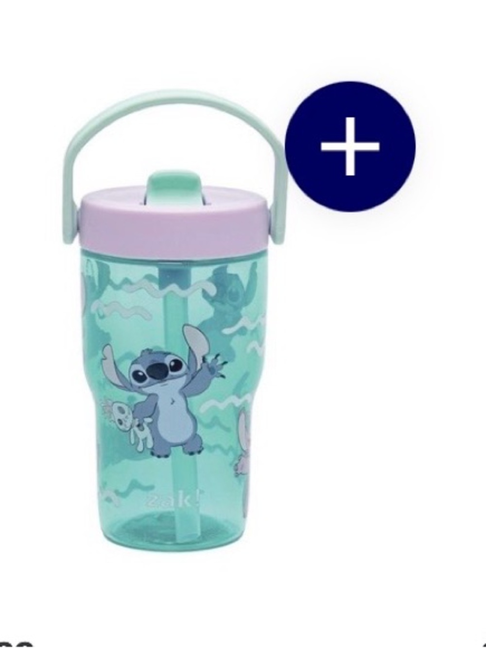 Stitch Sutton Grip Straw Cup with Handle